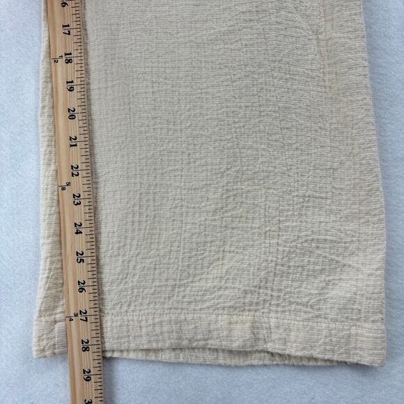 Anthropologie Demi Textured Jumpsuit Size 6 Cream Halter Neck Gauzy - Picture 11 of 13